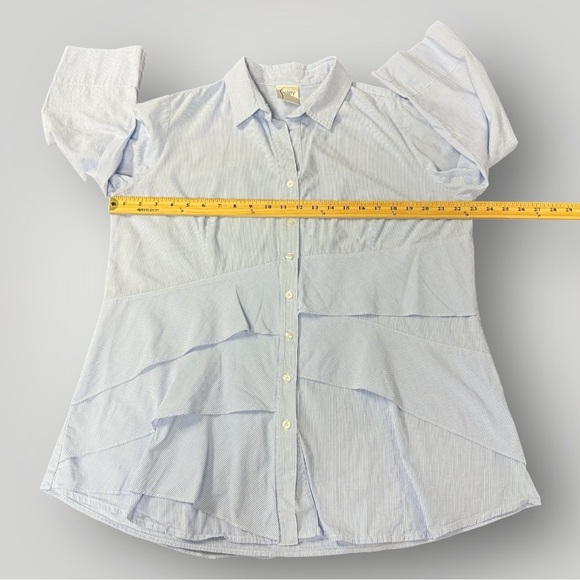 Finley Jenna Striped Tiered Ruffle Tunic Size XL - Picture 8 of 9